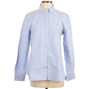 Southern Tide Blue Button Up Long Sleeve Top S